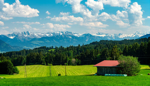 Scenic view of landscape against sky