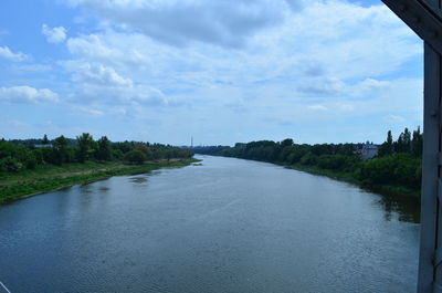 Scenic view of river against sky