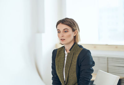 Portrait of beautiful young woman