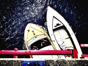 Boats in sea