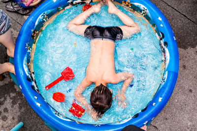 Close-up of woman in bikini