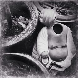 Close-up of old objects