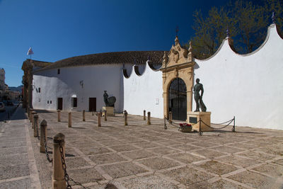 View of temple against clear sky