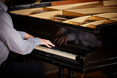 Man playing piano