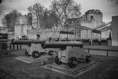 Panoramic shot of historic building against sky