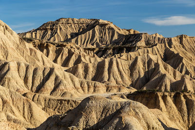 Scenic view of rocky mountains against sky