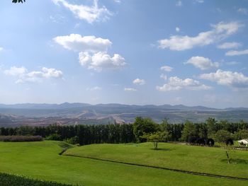 Scenic view of landscape against sky