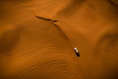 High angle view of a desert