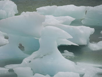 Frozen lake