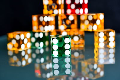 Close-up of christmas decorations