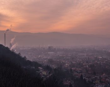Cityscape at sunset