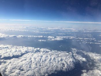 Aerial view of cloudscape against sky