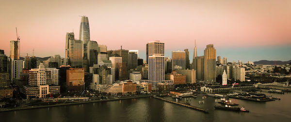 View of city at waterfront,the city of san francisco.  