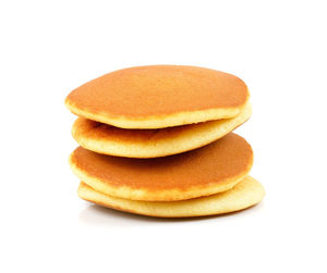 Close-up of cookies against white background