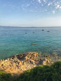 Scenic view of sea against sky