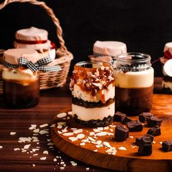 Close-up of ice cream on table