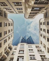 Low angle view of building against sky