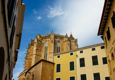 Low angle view of cathedral against sky in city