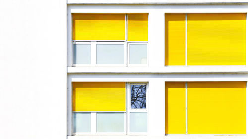 Full frame shot of yellow building