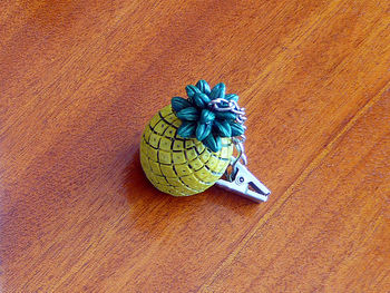 High angle view of fruit on table