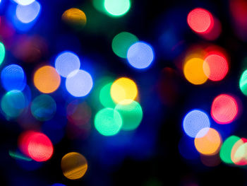 Defocused image of illuminated lights