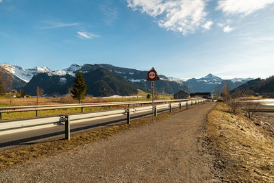 Einsiedeln area, canton schwyz, switzerland, february 20, 2023 waterfront at the lake sihlsee 