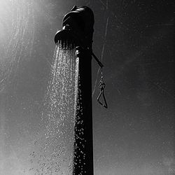 Low angle view of man against sky