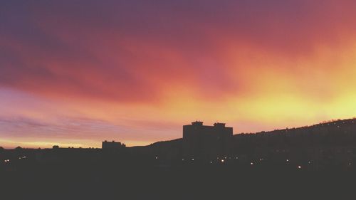 Dramatic sky at sunset