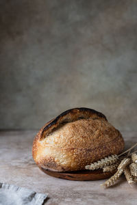 Close-up of bread on table