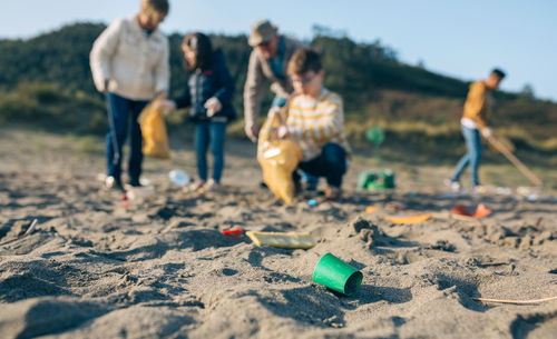 Group of people on land