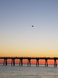 Navarre beach pier, fall sunset
