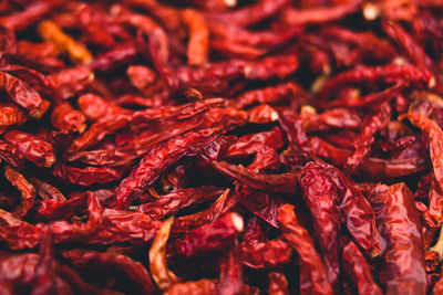 Full frame shot of red chili