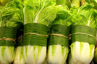 Close-up of vegetables for sale at market stall