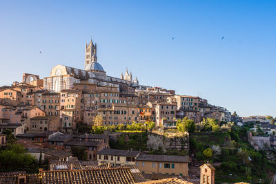 Italian cityscape against clear sky