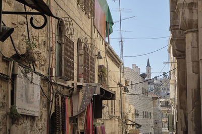 Low angle view of buildings against sky