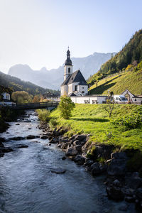 Scenic view of river against sky