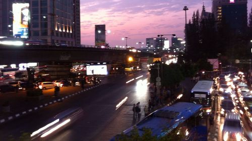 City street at night