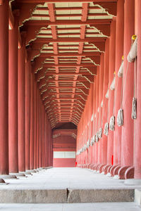 Corridor of building