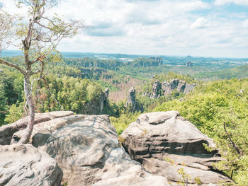 Scenic view of landscape against sky
