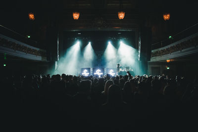 Group of people at music concert