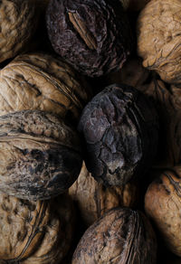 Walnuts with shells texture