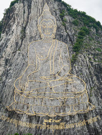 Chon buri, thailand - october 2020 - photos of pattaya buddha mountain.