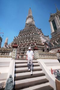 Low angle view of temple