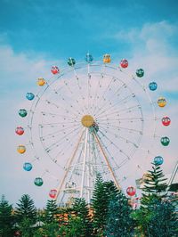 Low angle view of ferris wheel