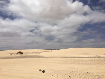 Scenic view of desert against sky