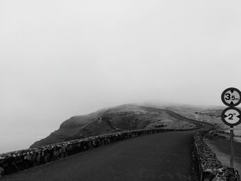 View of mountain road