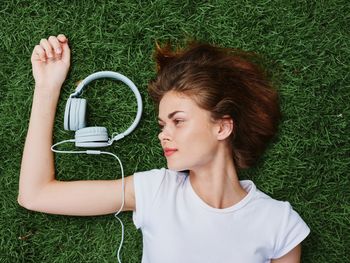 Portrait of young woman using mobile phone