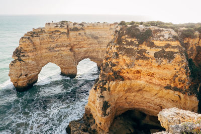 Rock formations at seaside