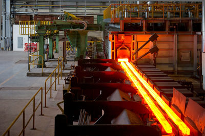 Interior of metal industry