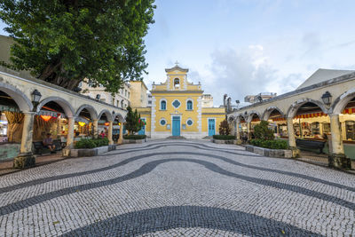 Chapel of st. francis xavier in the xharming village of coloane in macau